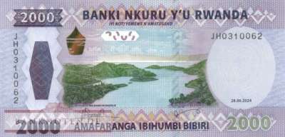 Rwanda - 2.000  Francs (#044_UNC)