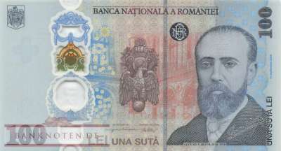 Rumänien - 100 Lei - Gedenkbanknote im Folder (#128_UNC)