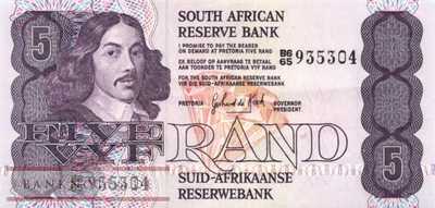 South Africa - 5  Rand (#119c_XF)