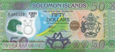 Salomonen - 50 Dollars - Golden Jubilee (#040_UNC)