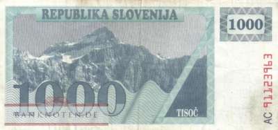 Slowenien - 1.000  Tolarjew (#009a_F)