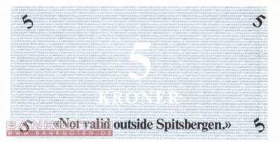 Spitsbergen - 5  Kroner (#SN035_UNC)