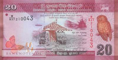 Sri Lanka - 20 Rupees (#123j_UNC)