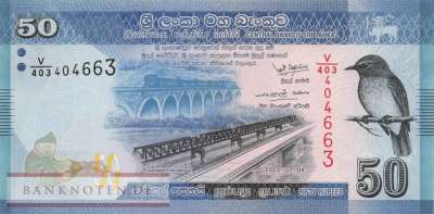 Sri Lanka - 50 Rupees (#124i_UNC)