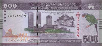 Sri Lanka - 500 Rupees (#126j_UNC)