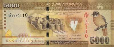 Sri Lanka - 5.000 Rupees (#128k_UNC)