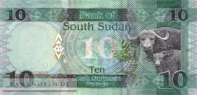 South Sudan - 10  Pounds (#012a_UNC)