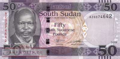 South Sudan - 50  Pounds (#014d_UNC)