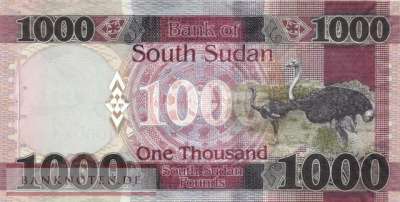 Südsudan - 1.000  Pounds (#017d_UNC)