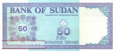 Sudan - 50  Dinars (#054d-3_UNC)