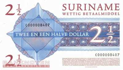 Surinam - 2 1/2  Dollars (#156_UNC)