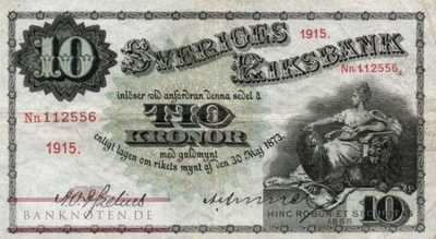 Sweden - 10  Kronor (#027j_VF)