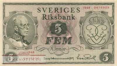 Schweden - 5  Kronor (#041a_AU)