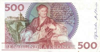 Schweden - 500  Kronor (#059a-92_VF)