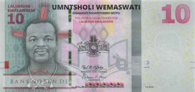 Swaziland - eSwatini - 10 Emalangeni (#044A_UNC)