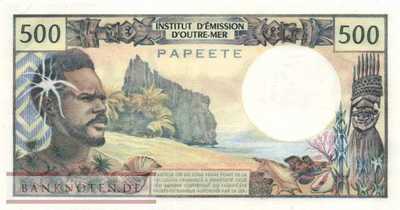 Tahiti - 500  Francs (#025a_UNC)