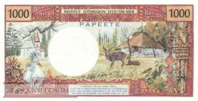 Tahiti - 1.000  Francs (#027d_XF)