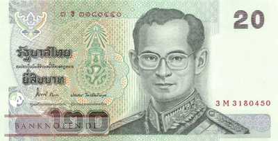 Thailand - 20  Baht (#109-U84_UNC)