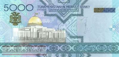 Turkmenistan - 5.000  Manat (#021_UNC)