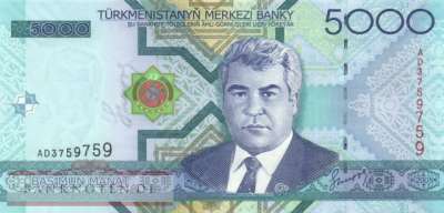 Turkmenistan - 5.000  Manat (#021_UNC)