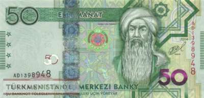 Turkmenistan - 50  Manat (#033_UNC)