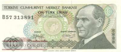 Türkei - 10  Lira (#192-2_UNC)