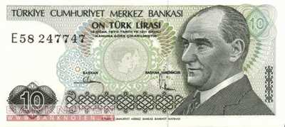 Turkey - 10  Lira (#193-2_UNC)