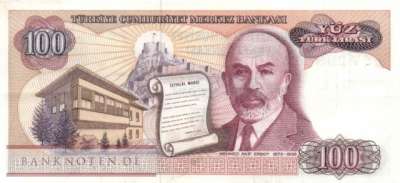 Türkei - 100  Lira (#194b_VF)