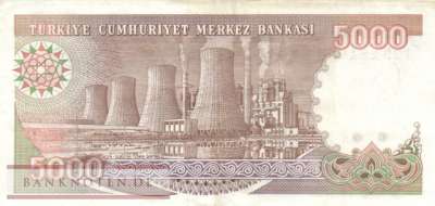 Türkei - 5.000  Lira (#198_VF)