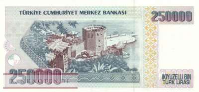 Türkei - 250.000  Lira (#207-U1_UNC)