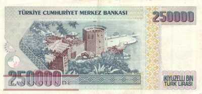 Türkei - 250.000  Lira (#207-U1_VF)