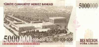 Türkei - 5 Millionen Lira (#210b-2_UNC)