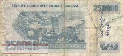 Türkei - 250.000  Lira (#211_VG)