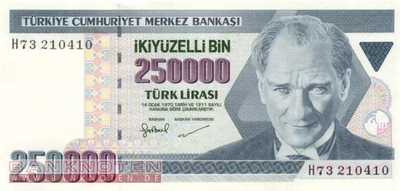 Türkei - 250.000  Lira (#211_UNC)