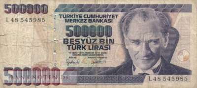 Tuerkei - 500.000  Lira (#212-1_VG)