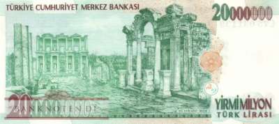 Türkei - 20 Millionen  Lira (#215-2_UNC)