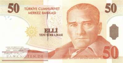 Türkei - 50  New Lira (#220-1_XF)