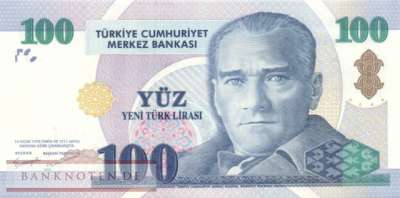 Türkei - 100  New Lira (#221_UNC)