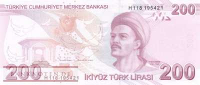 Türkei - 200  Lira (#227g_UNC)