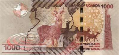 Uganda - 1.000  Shillings (#049g_UNC)