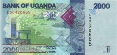 Uganda - 2.000  Shillings (#050h_UNC)