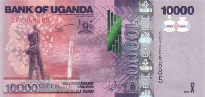 Uganda - 10.000  Shillings (#052f_UNC)