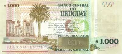 Uruguay - 1.000  Pesos Uruguayos (#098b_UNC)