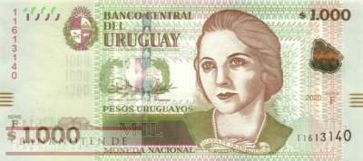 Uruguay - 1.000  Pesos Uruguayos (#098b_UNC)