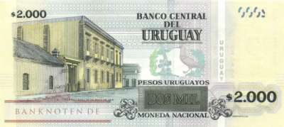 Uruguay - 2.000  Pesos Uruguayos (#099b_UNC)