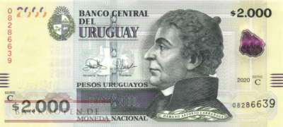 Uruguay - 2.000  Pesos Uruguayos (#099b_UNC)