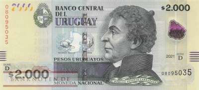 Uruguay - 2.000 Pesos Uruguayos (#099c_UNC)