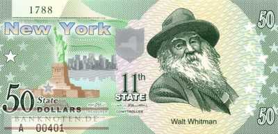 USA - New York - 50  Dollars - Fantasiebanknote - Polymer (#1011_UNC)