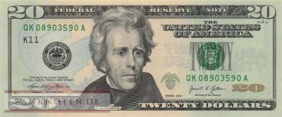 USA - 20 Dollars (#553-K_UNC)