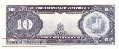 Venezuela - 10  Bolivares (#031d-59_F)